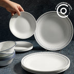 Corelle® Caspian Lace 66-piece Dinnerware Set, Service for 12